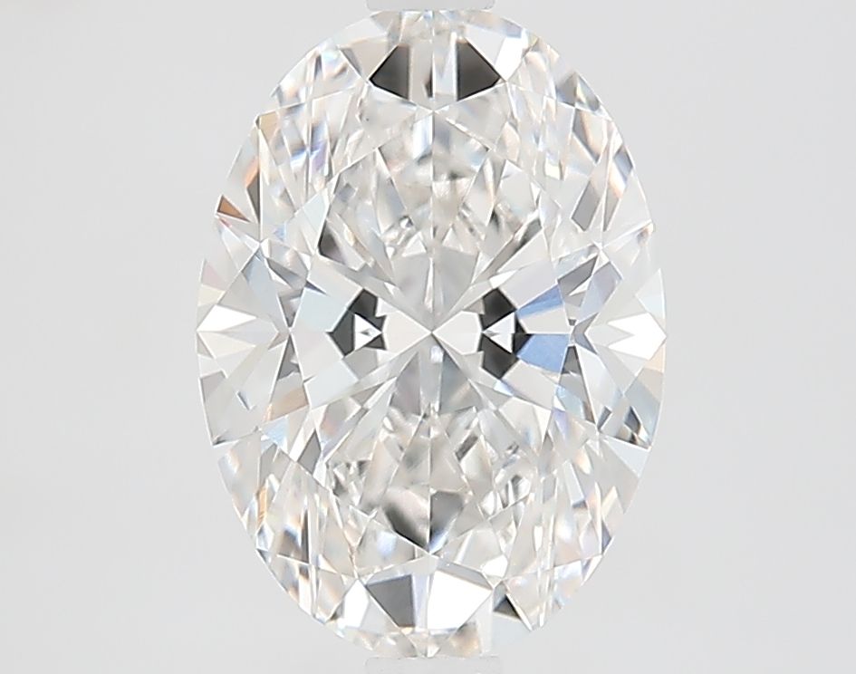 2.5 Carat Oval Lab Diamond with  Cut Diamond in 14KT  view 1
