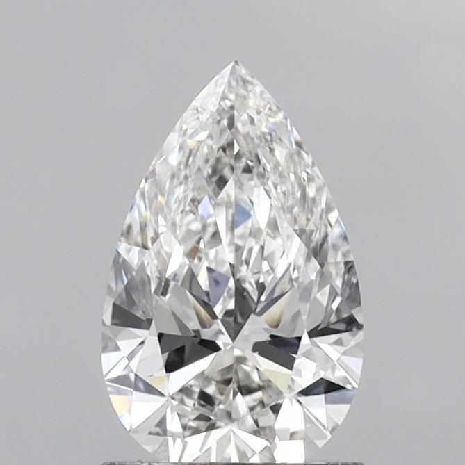 1.17 Carat Pear Lab Diamond with  Cut Diamond in 14KT  view 1
