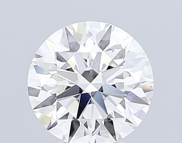 3.82 Carat Round Lab Diamond with  Cut Diamond in 14KT  view 1
