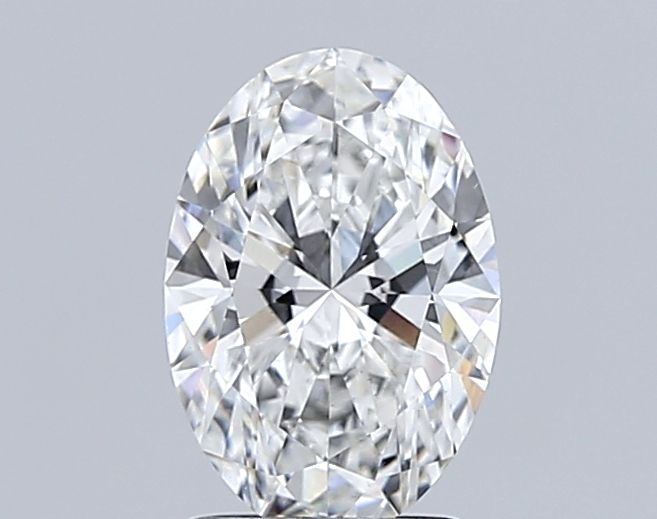 2.8 Carat Oval Lab Diamond with  Cut Diamond in 14KT  view 1
