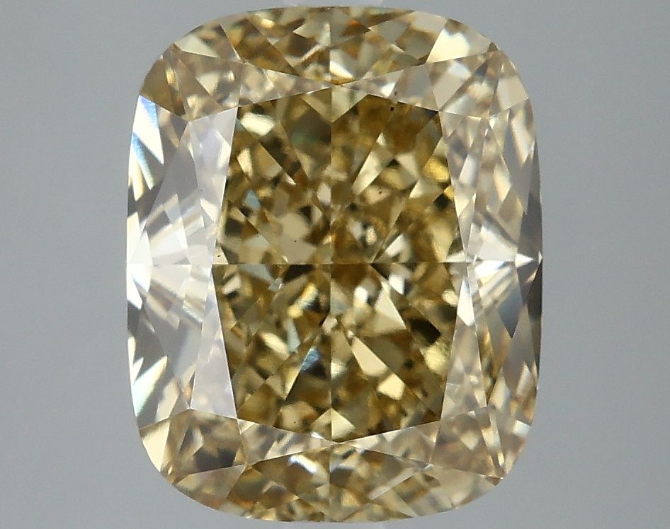 5.08 Carat Cushion Lab Diamond with  Cut Diamond in 14KT  view 1
