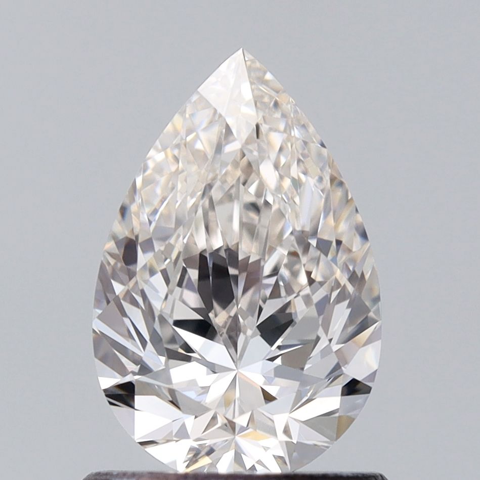 0.81 Carat Pear Natural Diamond with  Cut Diamond in 14KT  view 1
