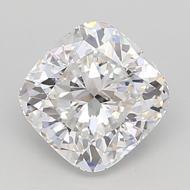 1.55 Carat Cushion Lab Diamond with  Cut Diamond in 14KT  view 1
