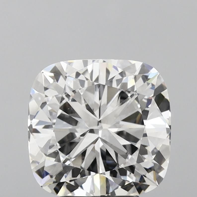5.16 Carat Cushion Lab Diamond with  Cut Diamond in 14KT  view 1
