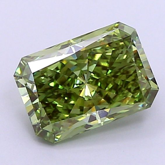 1.76 Carat Radiant Lab Diamond with  Cut Diamond in 14KT  view 1
