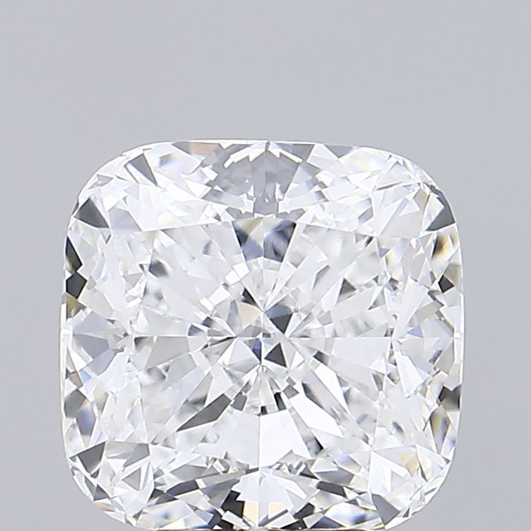 4.01 Carat Cushion Lab Diamond with  Cut Diamond in 14KT  view 1
