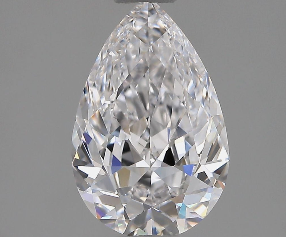 1.3 Carat Pear Natural Diamond with  Cut Diamond in 14KT  view 1
