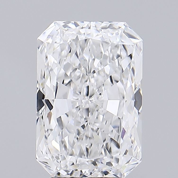 3.75 Carat Radiant Lab Diamond with  Cut Diamond in 14KT  view 1
