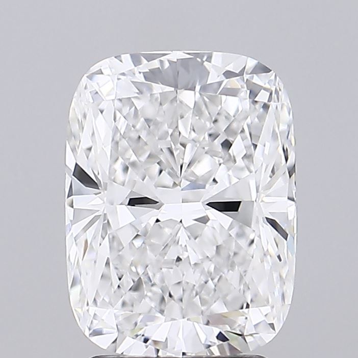 3.02 Carat Cushion Lab Diamond with  Cut Diamond in 14KT  view 1
