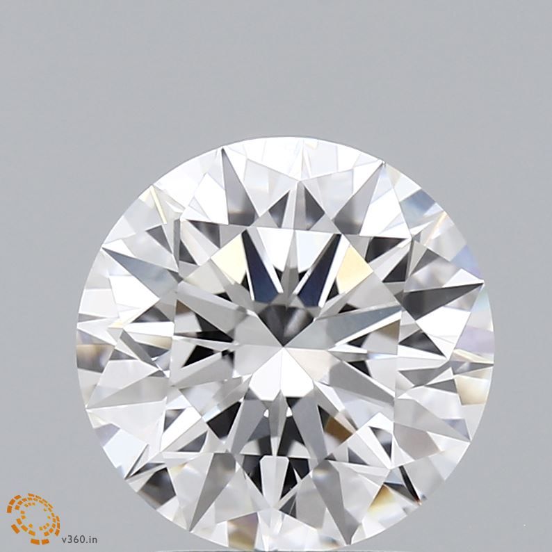 3.32 Carat Round Lab Diamond with  Cut Diamond in 14KT  view 1
