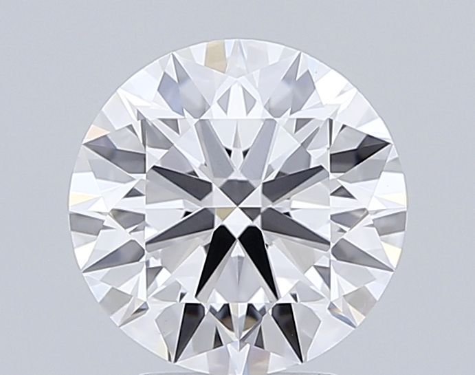 2.95 Carat Round Lab Diamond with  Cut Diamond in 14KT  view 1
