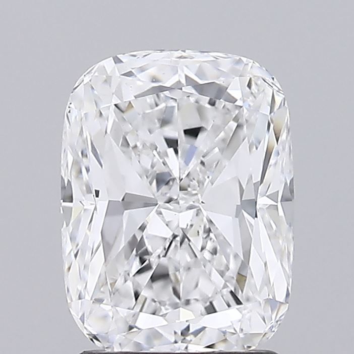 2.0 Carat Cushion Lab Diamond with  Cut Diamond in 14KT  view 1

