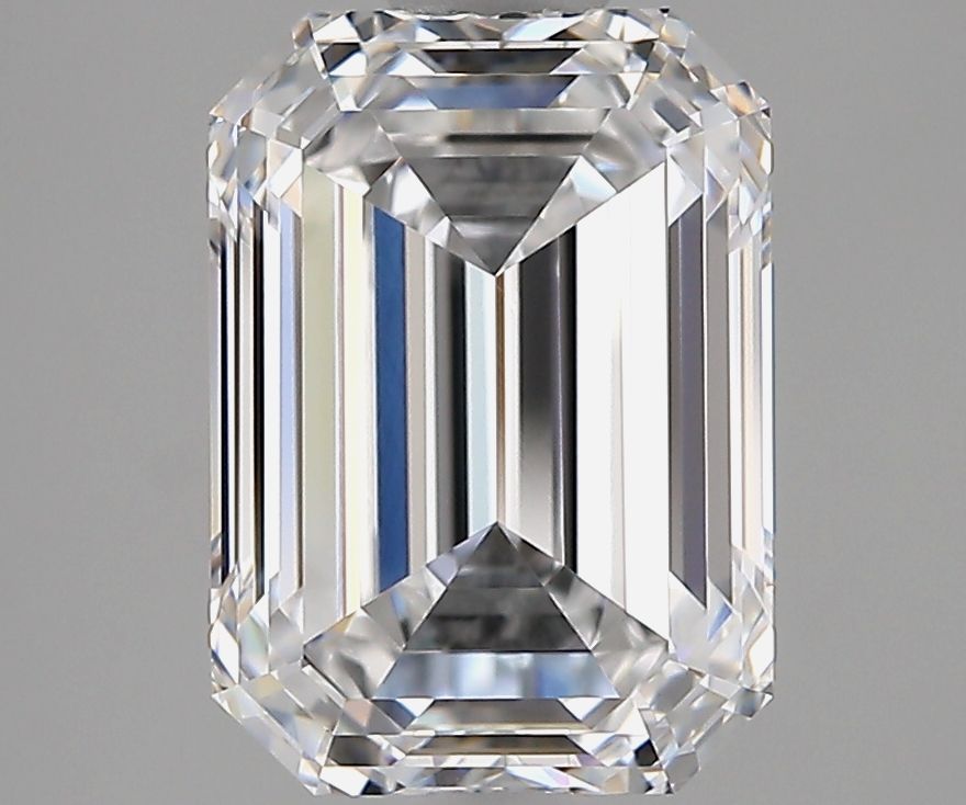 3.02 Carat Emerald Natural Diamond with  Cut Diamond in 14KT  view 1
