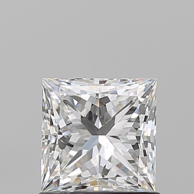 1.01 Carat Princess Natural Diamond with  Cut Diamond in 14KT  view 1
