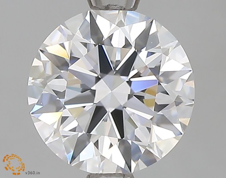 1.44 Carat Round Lab Diamond with  Cut Diamond in 14KT  view 1
