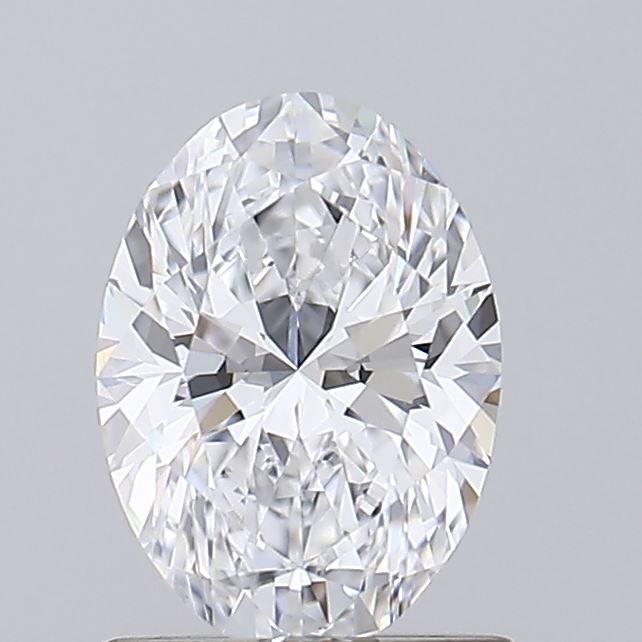 1.0 Carat Oval Lab Diamond with  Cut Diamond in 14KT  view 1
