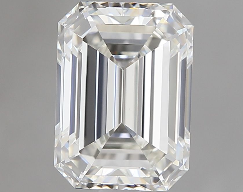 1.5 Carat Emerald Natural Diamond with  Cut Diamond in 14KT  view 1
