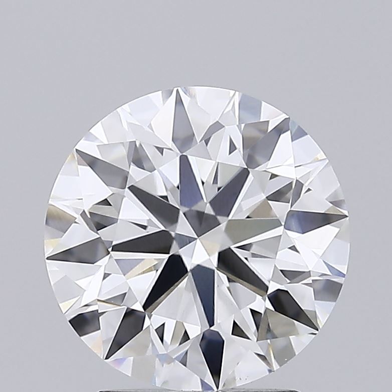 2.19 Carat Round Lab Diamond with  Cut Diamond in 14KT  view 1

