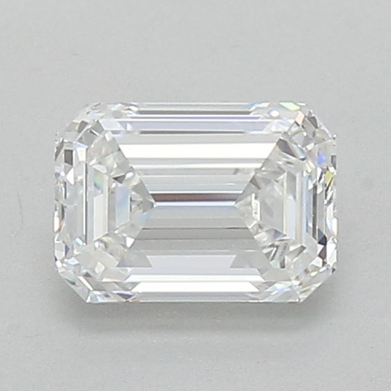 1.52 Carat Emerald Lab Diamond with  Cut Diamond in 14KT  view 1
