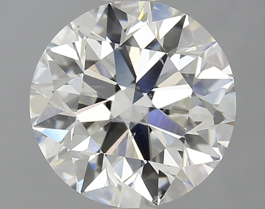 2.04 Carat Round Natural Diamond with  Cut Diamond in 14KT  view 1
