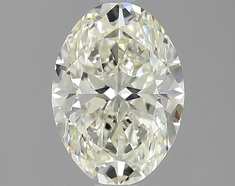 1.5 Carat Oval Natural Diamond with  Cut Diamond in 14KT  view 1
