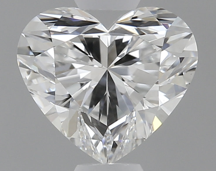 0.83 Carat Heart Natural Diamond with  Cut Diamond in 14KT  view 1

