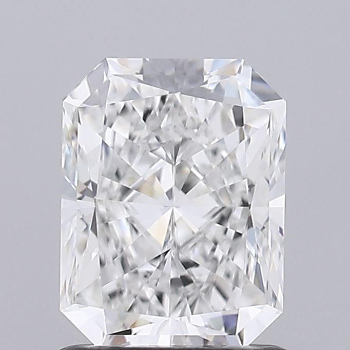 1.29 Carat Radiant Lab Diamond with  Cut Diamond in 14KT  view 1
