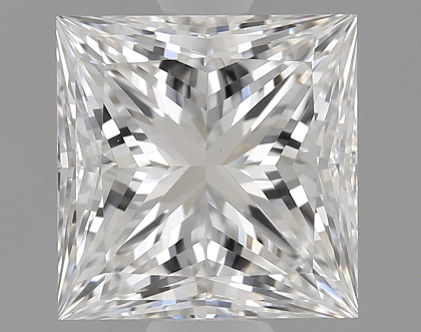 1.7 Carat Princess Natural Diamond with  Cut Diamond in 14KT  view 1
