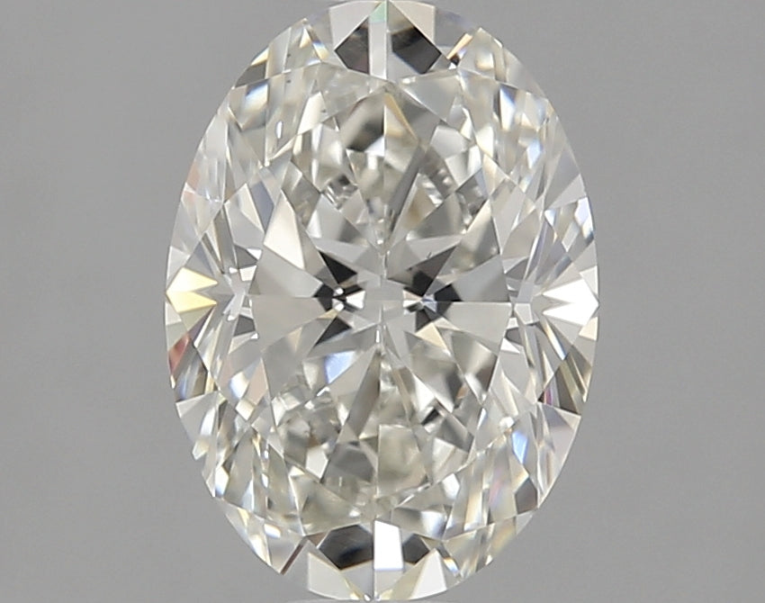 1.7 Carat Oval Natural Diamond with  Cut Diamond in 14KT  view 1

