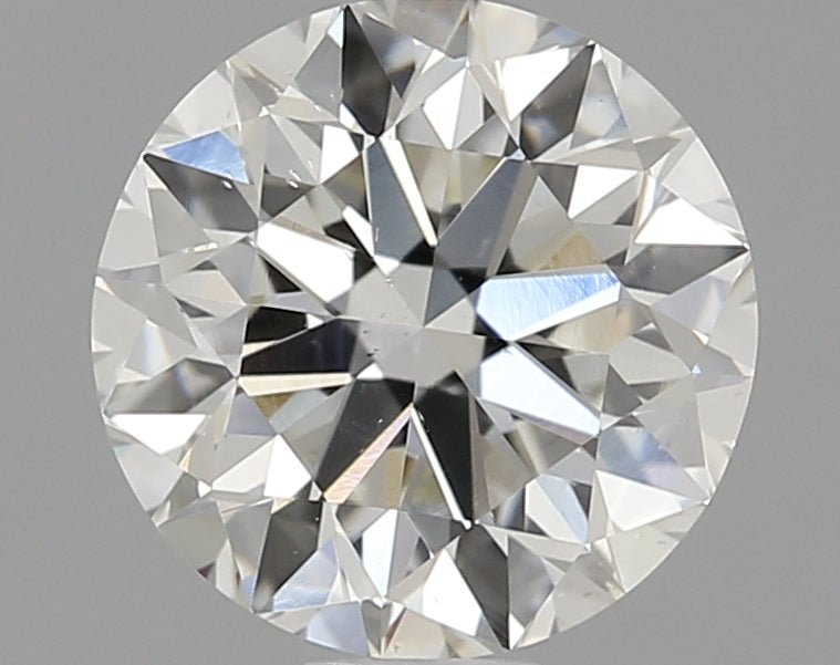 1.5 Carat Round Natural Diamond with  Cut Diamond in 14KT  view 1
