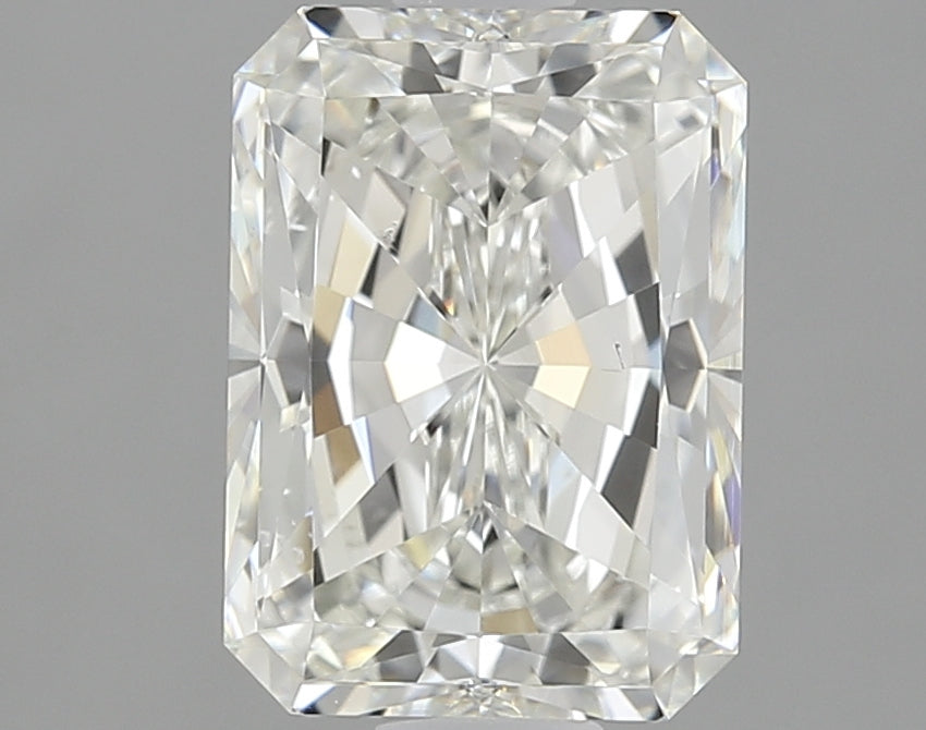 2.2 Carat Radiant Natural Diamond with  Cut Diamond in 14KT  view 1
