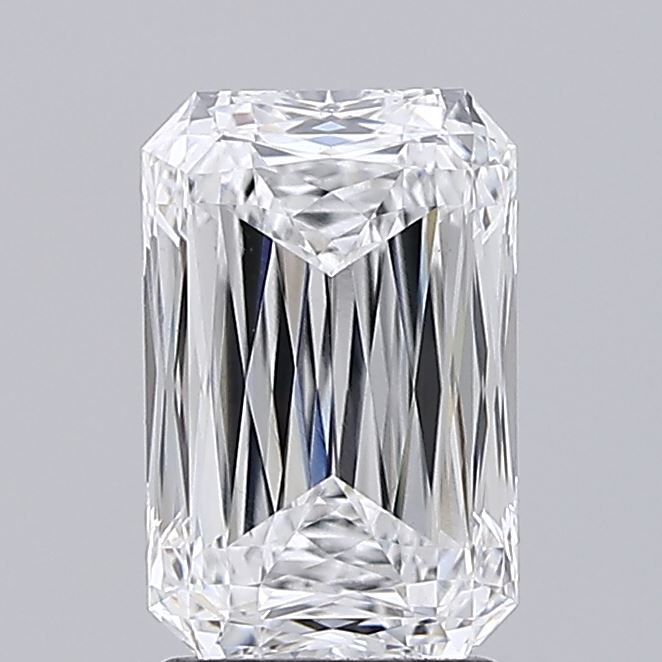 2.57 Carat Radiant Lab Diamond with  Cut Diamond in 14KT  view 1
