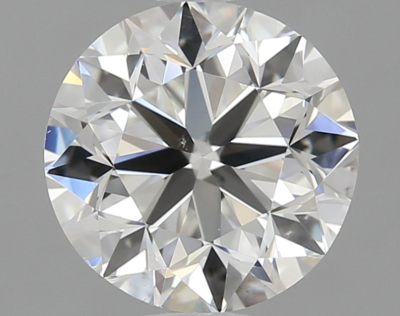 1.5 Carat Round Natural Diamond with  Cut Diamond in 14KT  view 1
