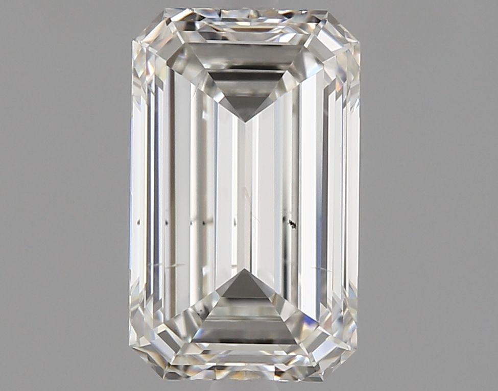 1.51 Carat Emerald Natural Diamond with  Cut Diamond in 14KT  view 1
