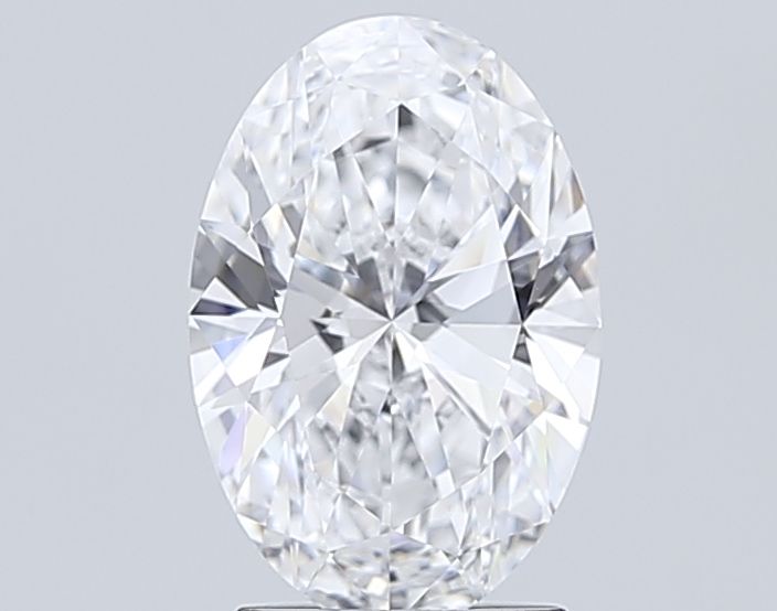 2.26 Carat Oval Lab Diamond with  Cut Diamond in 14KT  view 1
