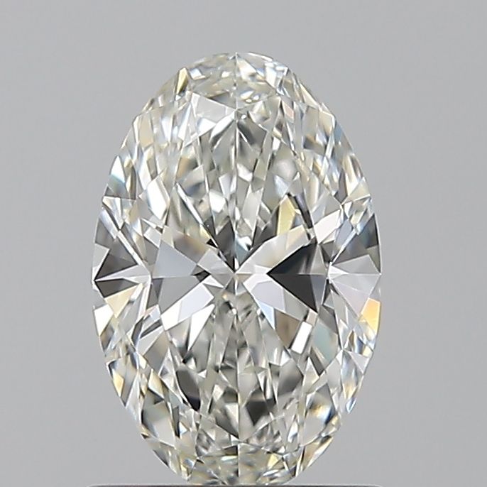 1.02 Carat Oval Natural Diamond with  Cut Diamond in 14KT  view 1
