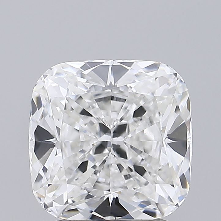 3.02 Carat Cushion Lab Diamond with  Cut Diamond in 14KT  view 1

