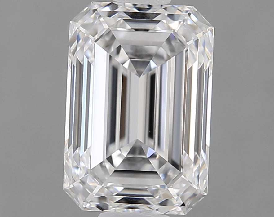 1.52 Carat Emerald Natural Diamond with  Cut Diamond in 14KT  view 1
