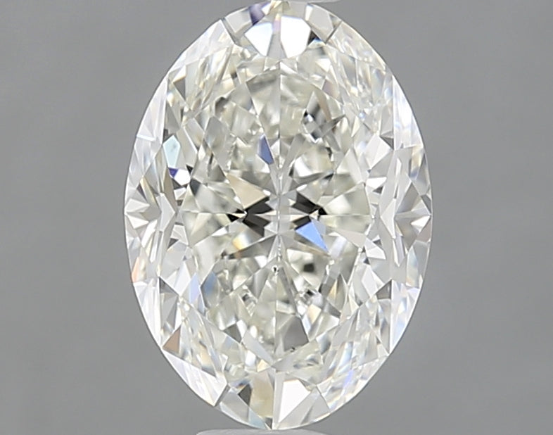 1.31 Carat Oval Natural Diamond with  Cut Diamond in 14KT  view 1
