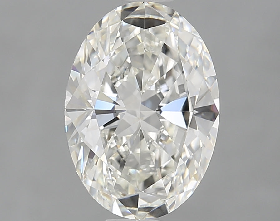 1.8 Carat Oval Natural Diamond with  Cut Diamond in 14KT  view 1

