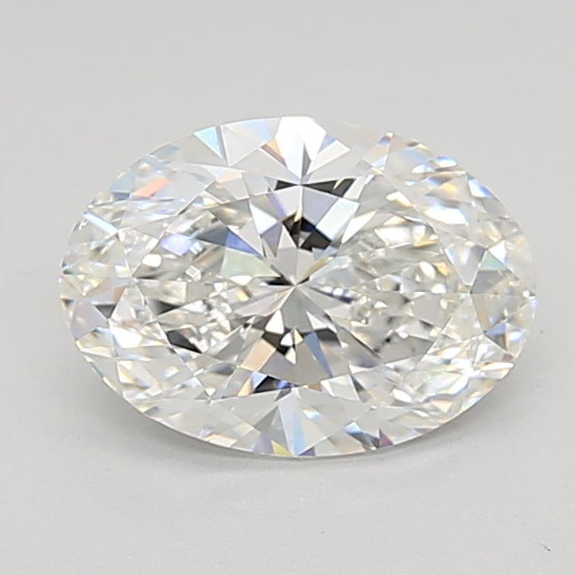2.0 Carat Oval Lab Diamond with  Cut Diamond in 14KT  view 1
