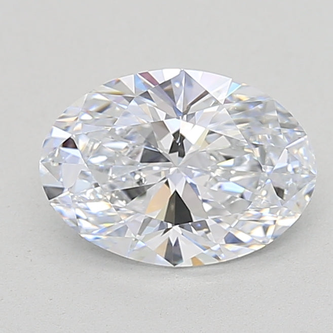 2.01 Carat Oval Lab Diamond with  Cut Diamond in 14KT  view 1
