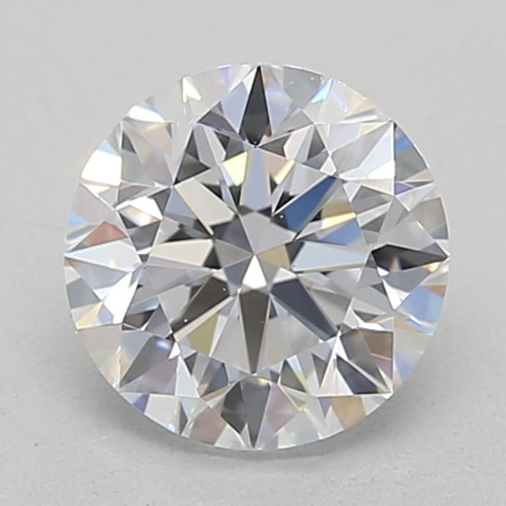 0.5 Carat Round Lab Diamond with  Cut Diamond in 14KT  view 1
