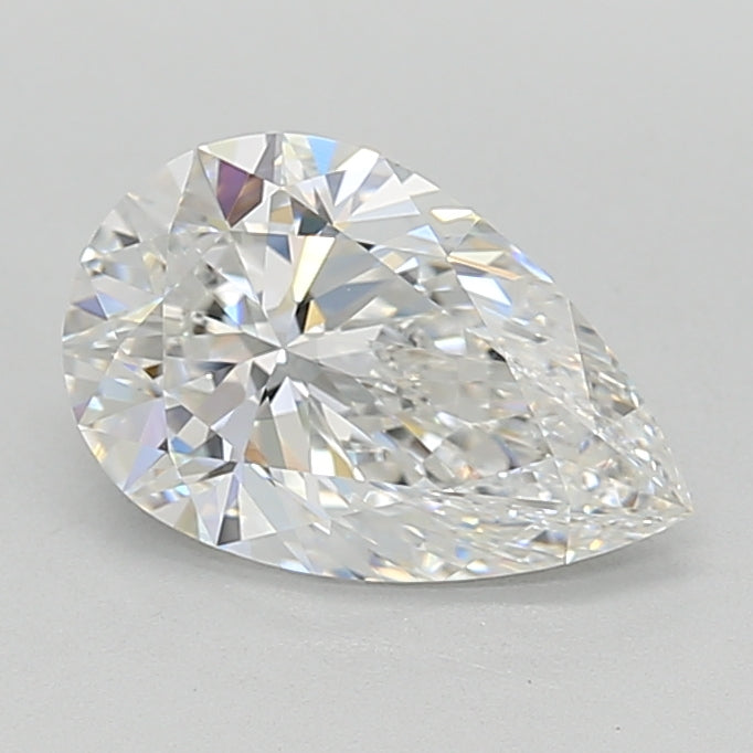 1.99 Carat Pear Lab Diamond with  Cut Diamond in 14KT  view 1
