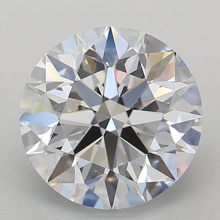 1.95 Carat Round Lab Diamond with  Cut Diamond in 14KT  view 1
