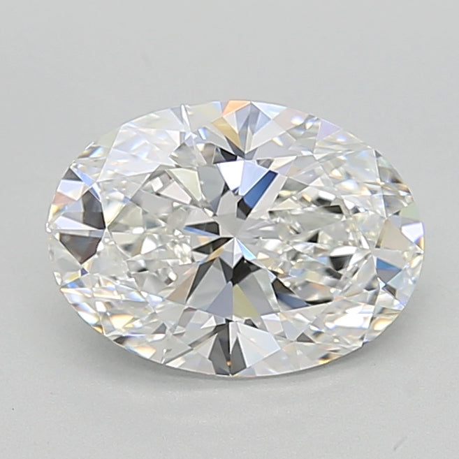 2.12 Carat Oval Lab Diamond with  Cut Diamond in 14KT  view 1
