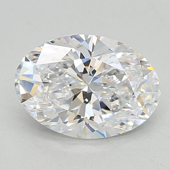 1.5 Carat Oval Lab Diamond with  Cut Diamond in 14KT  view 1
