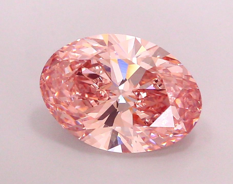 5.01 Carat Oval Lab Diamond with  Cut Diamond in 14KT  view 1
