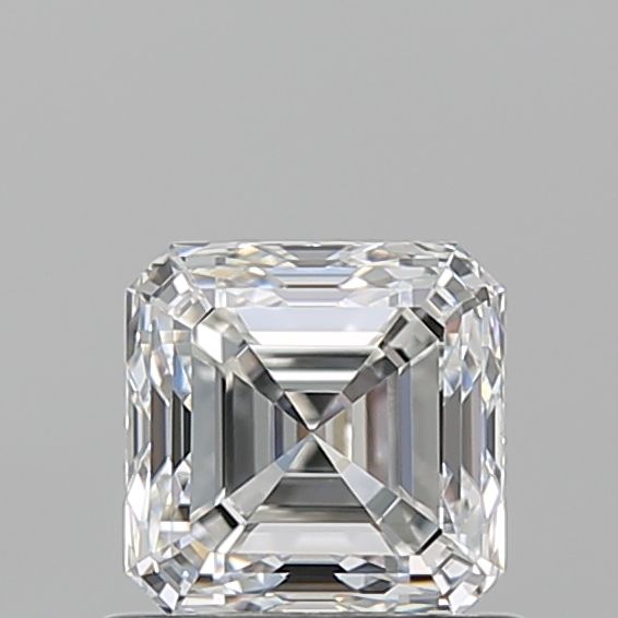 0.9 Carat Asscher Natural Diamond with  Cut Diamond in 14KT  view 1
