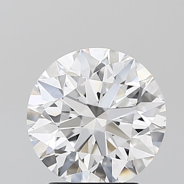 2.56 Carat Round Lab Diamond with  Cut Diamond in 14KT  view 1
